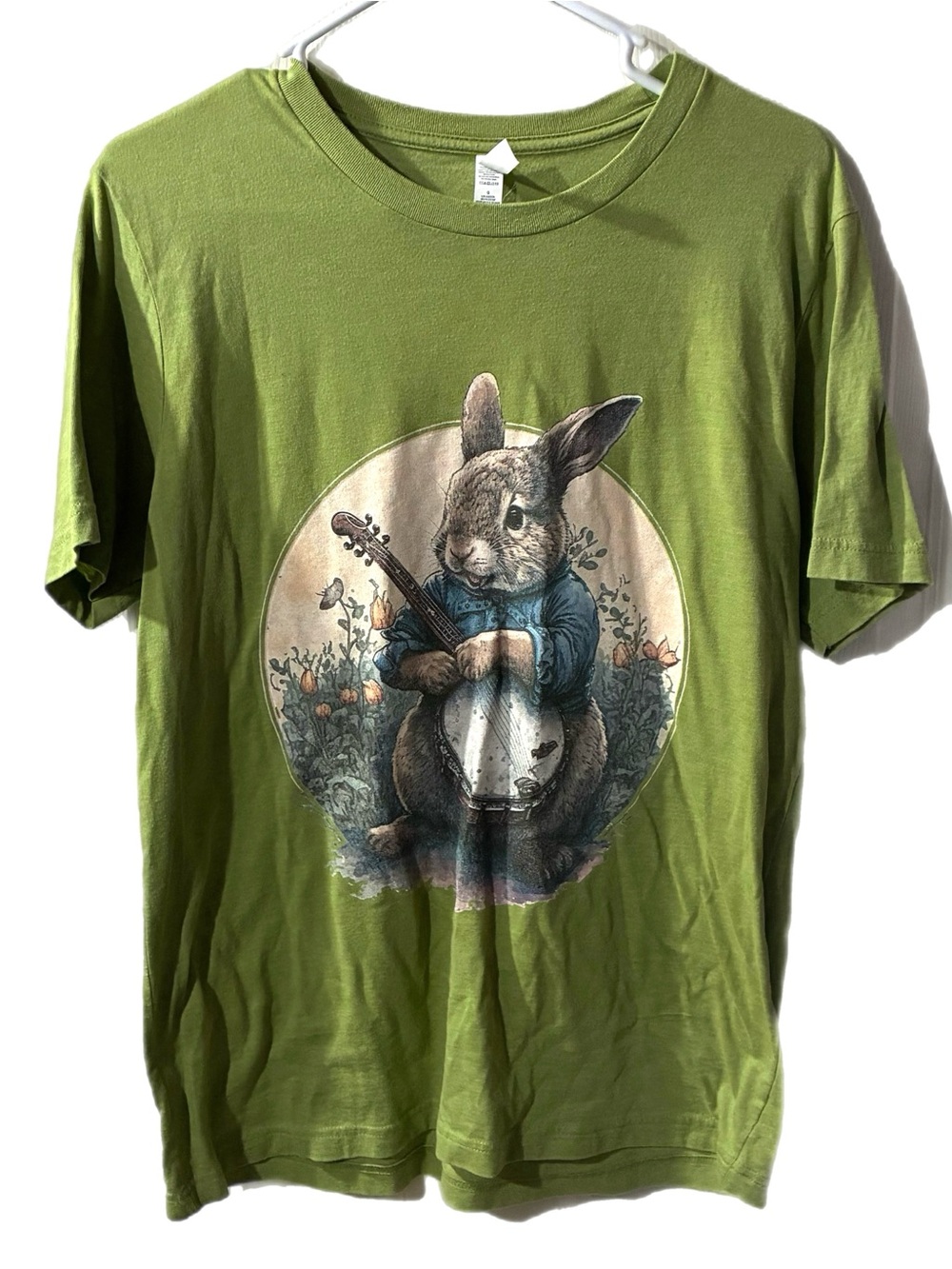 Green Rabbit Banjo Graphic Tee